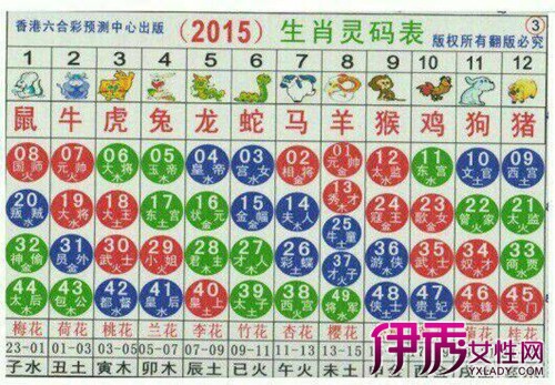 2015年十二生肖马报图 各个代表什么数字