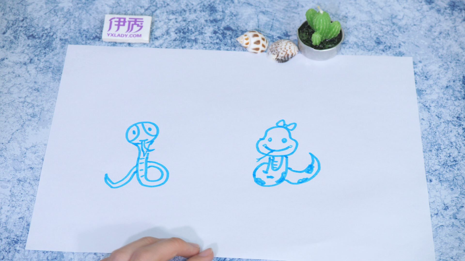 卡通蛇的画法 方法其实很简单 卡通蛇的画法|怎么画卡通蛇|卡通蛇简笔画|