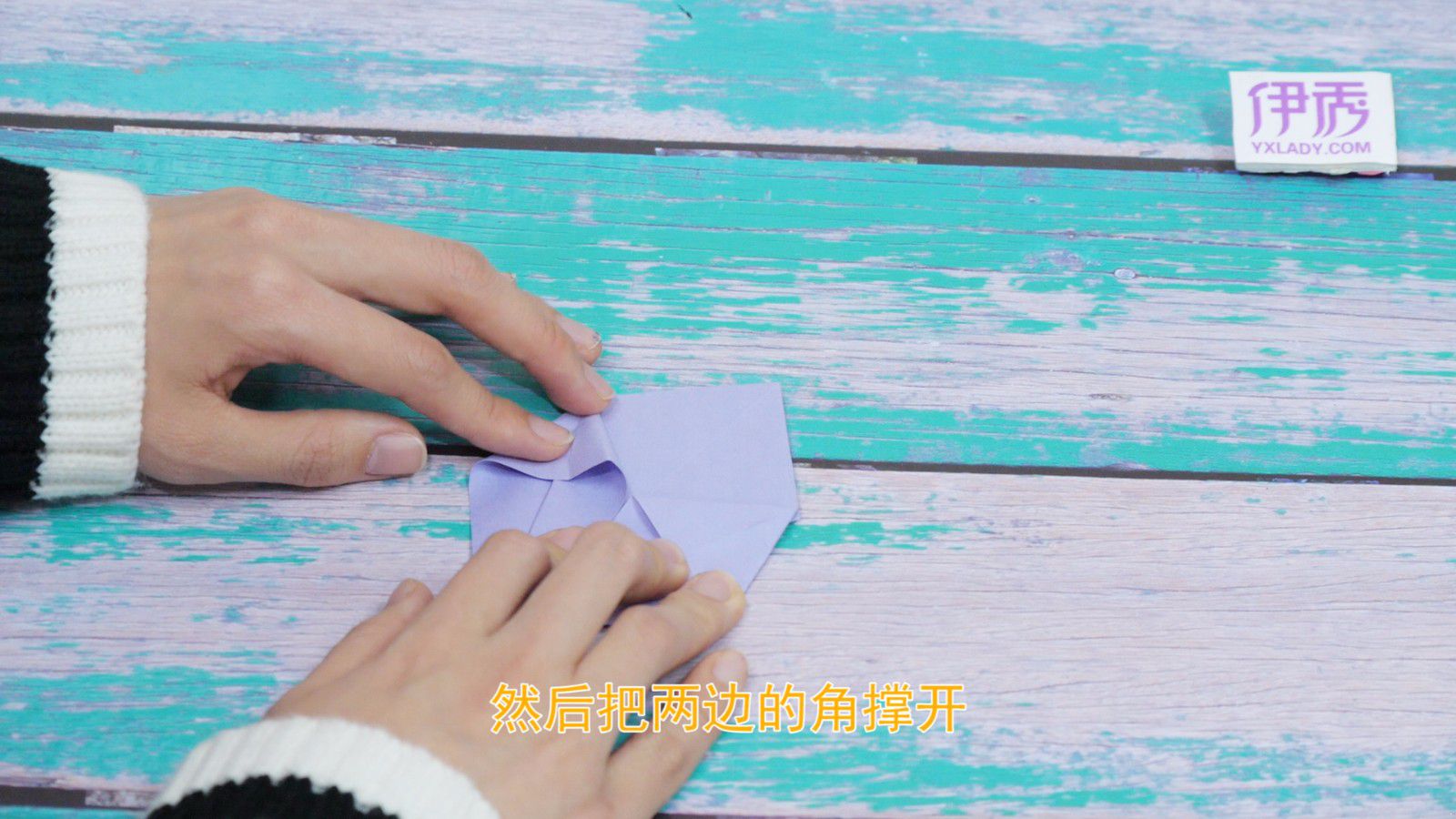 手工折纸小花篮 简单篮子的折法一学就会 篮子的折法